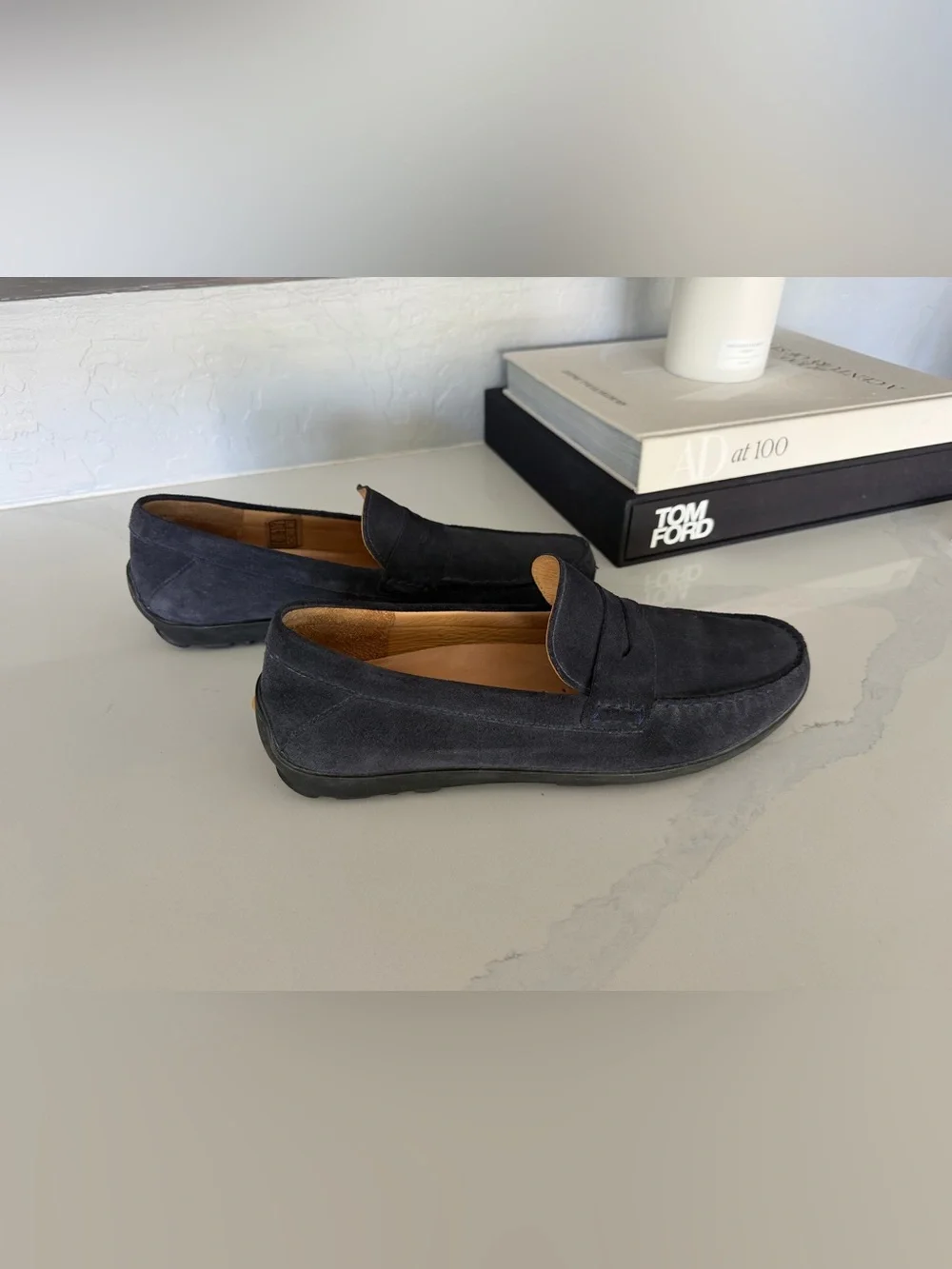 Samuel Hubbard Suede Men Loafers - Navy